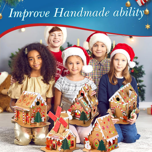 Libima gingerbread house kit style-b perfect for classroom activities