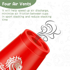 Cups support coordination and quickness through stacking, nesting, and timing.