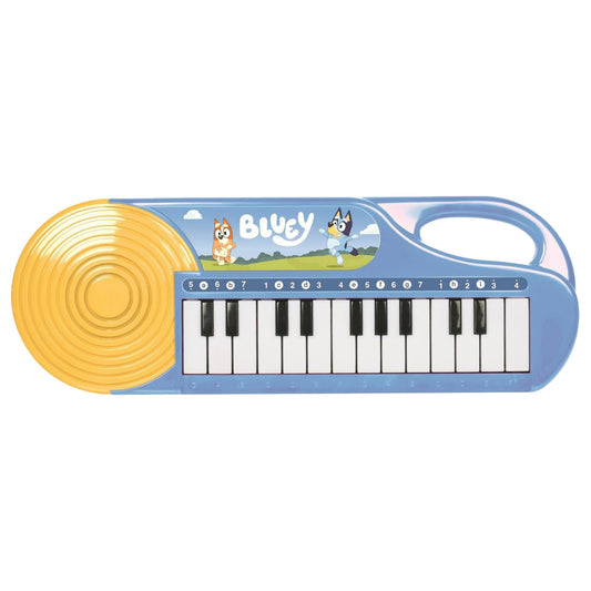 License 2 Play Bluey 23-note keyboard keys close-up for playful practice.