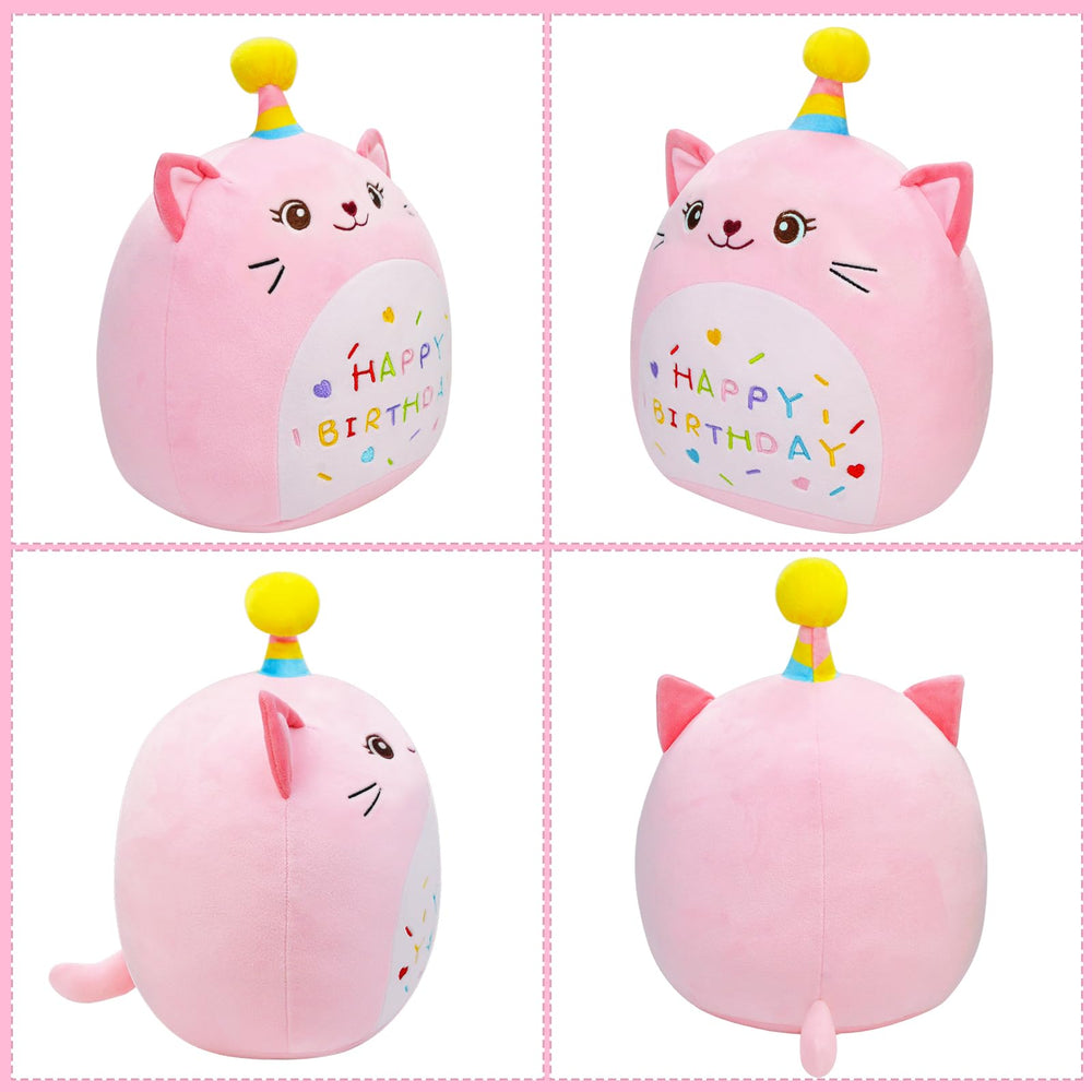 LICSOR Cat Plush with unicorn horn detail adds playful charm for kids.