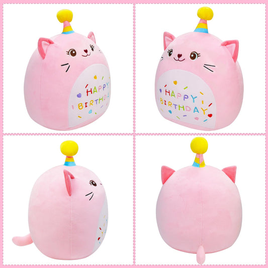 LICSOR Cat Plush with unicorn horn detail adds playful charm for kids.