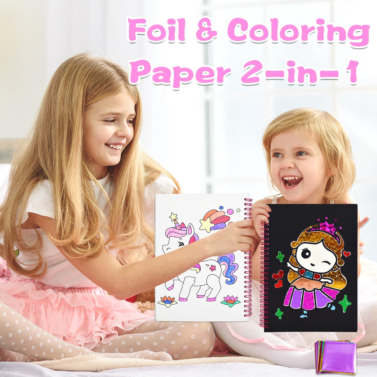 LICSOR foil sheets pack of 120 for versatile foil artwork.