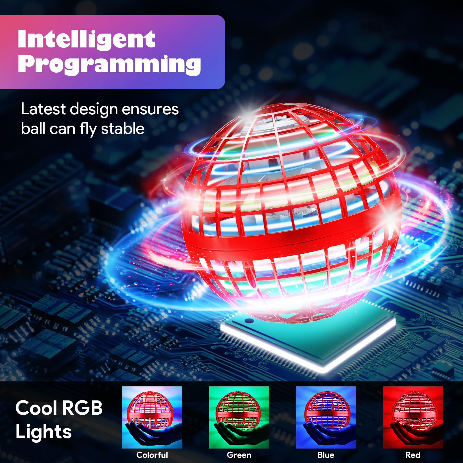Lidatb boomerang-flight sphere demonstrates safe, controlled motion for active play.