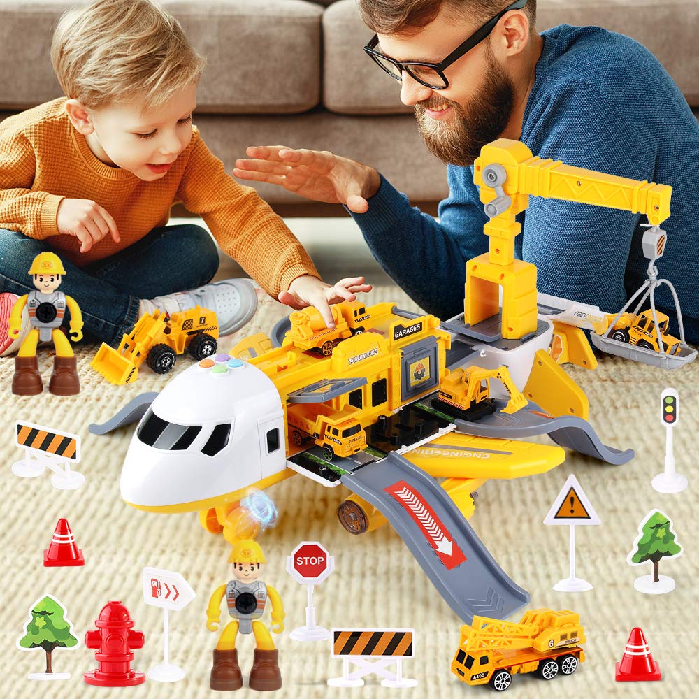 LiDi RC night-light airplane with LED glow for evening play
