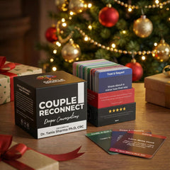 Life Sutra card spread on table invites open conversation between partners.