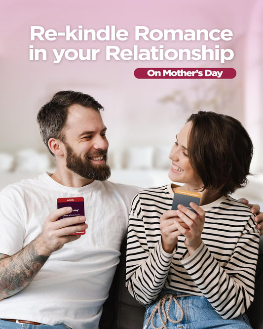 Life Sutra Couples Card Game cards spread inspires intimate dialogue during date night.