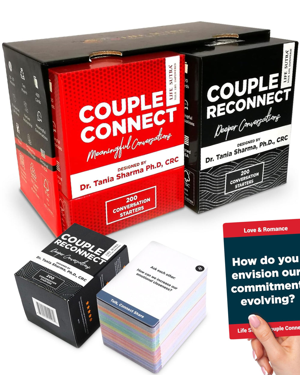 Life Sutra Couples Card Game packaging showcases premium design for thoughtful wedding gifts.
