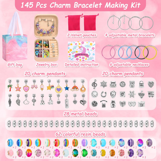LifeisLuck Charm Beads variety layout highlights color choices for personalized jewelry.