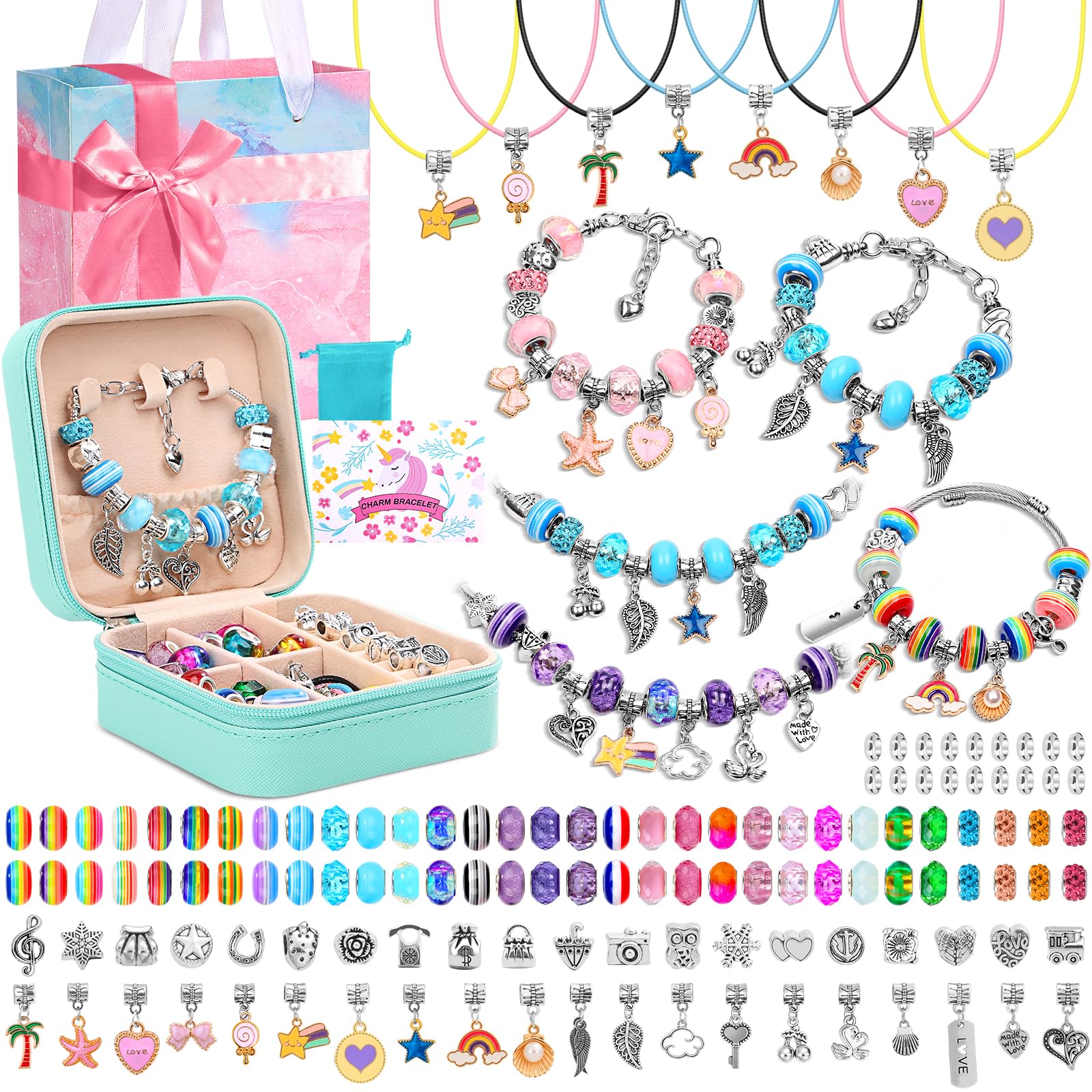 LifeisLuck charm bracelet kit packaging ready for gifting