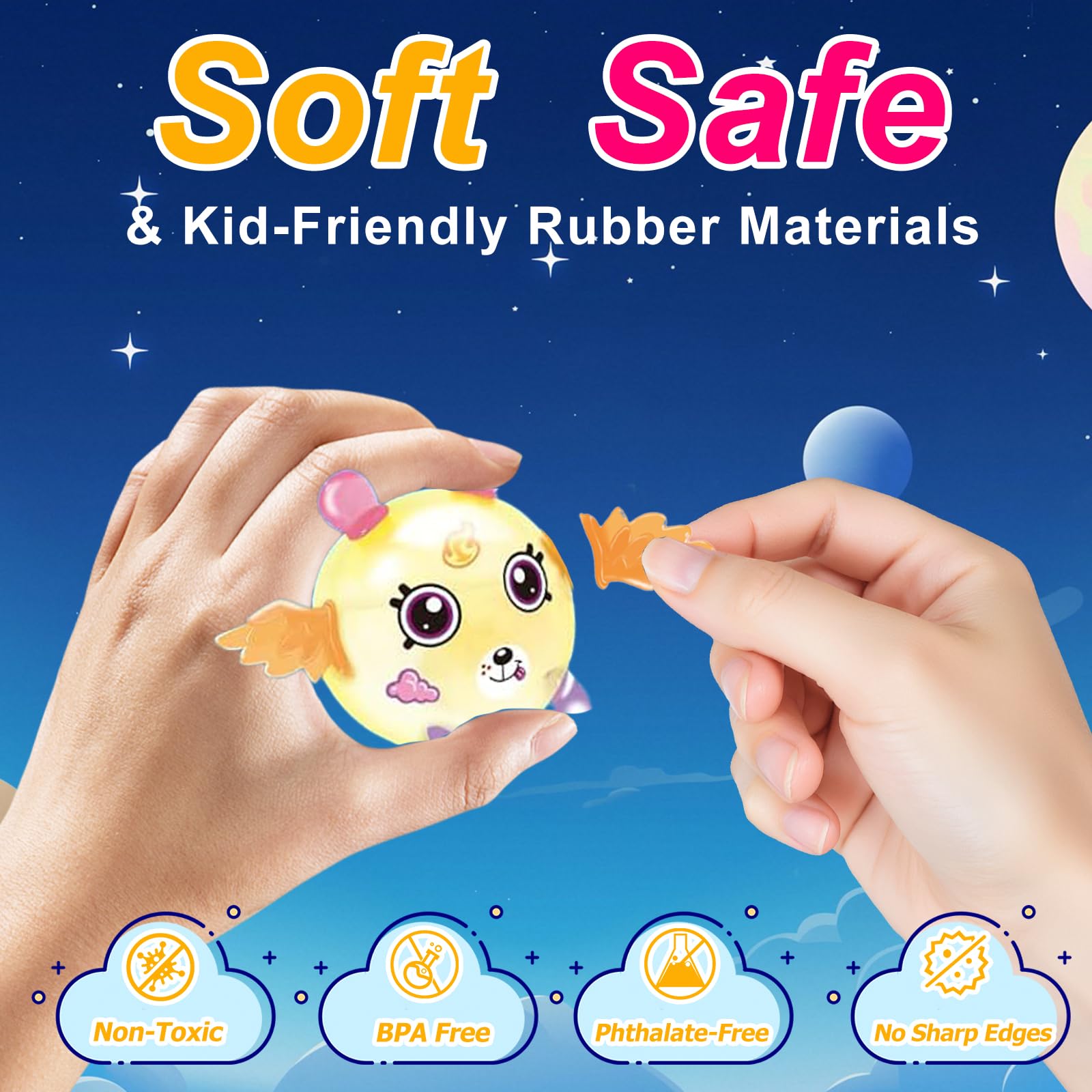 Ligamentexa colorful balloons and sticker sheets for crafts