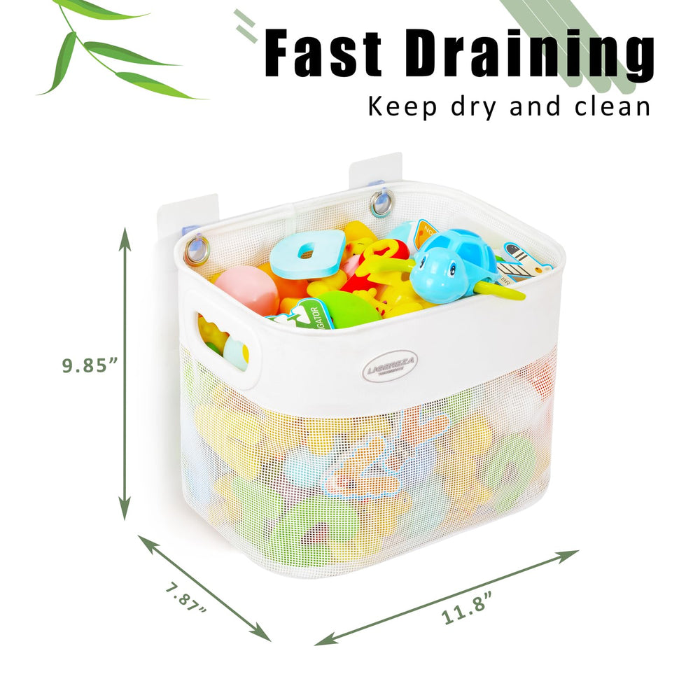 Ligereza mesh-fabric design drains quickly, reducing soggy toy mess.