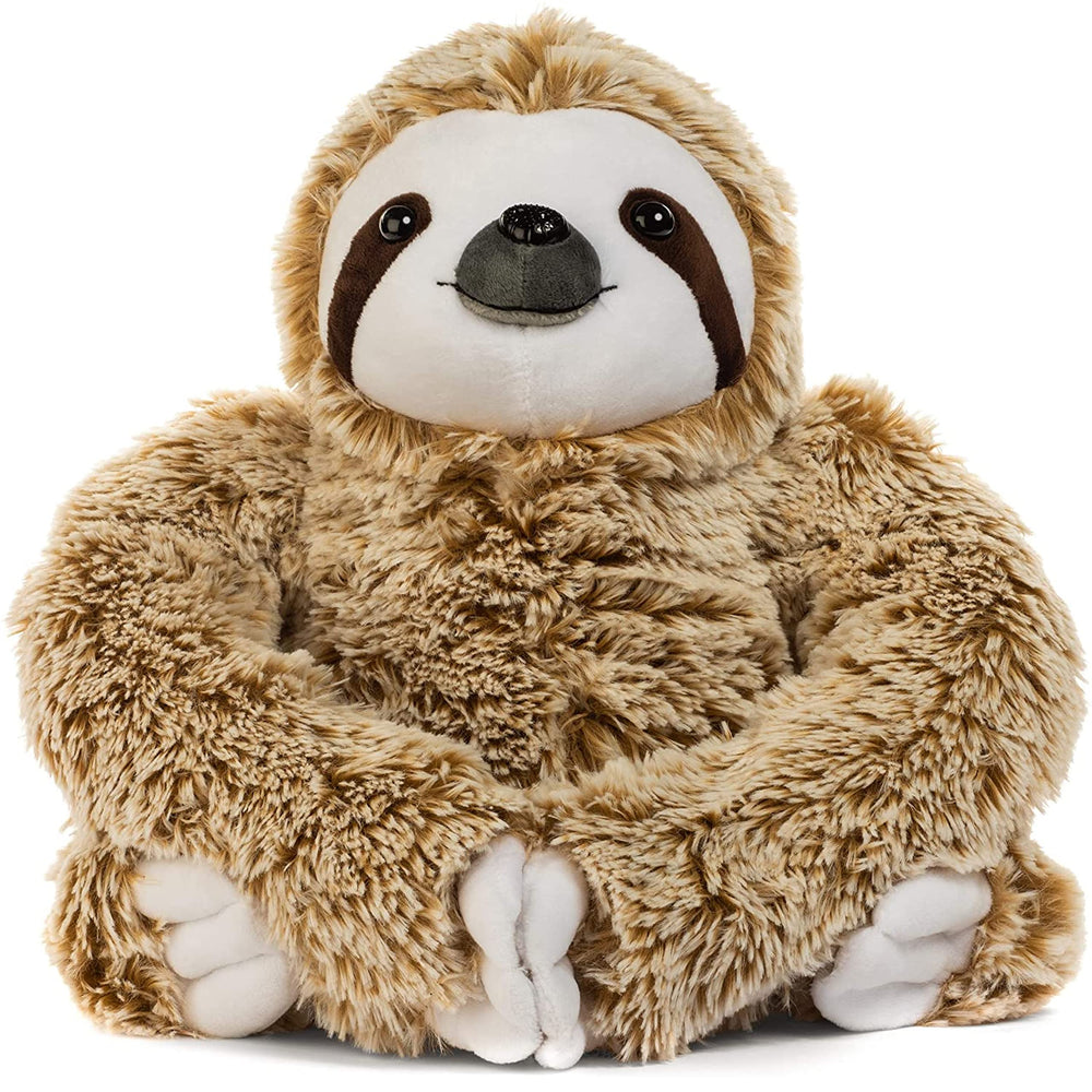 Light Autumn realistic sloth stuffed animal with inviting life-like fur for cozy hugs