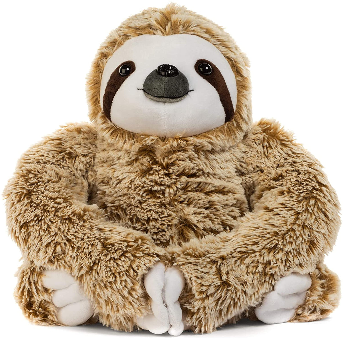 Light Autumn realistic sloth stuffed animal with inviting life-like fur for cozy hugs