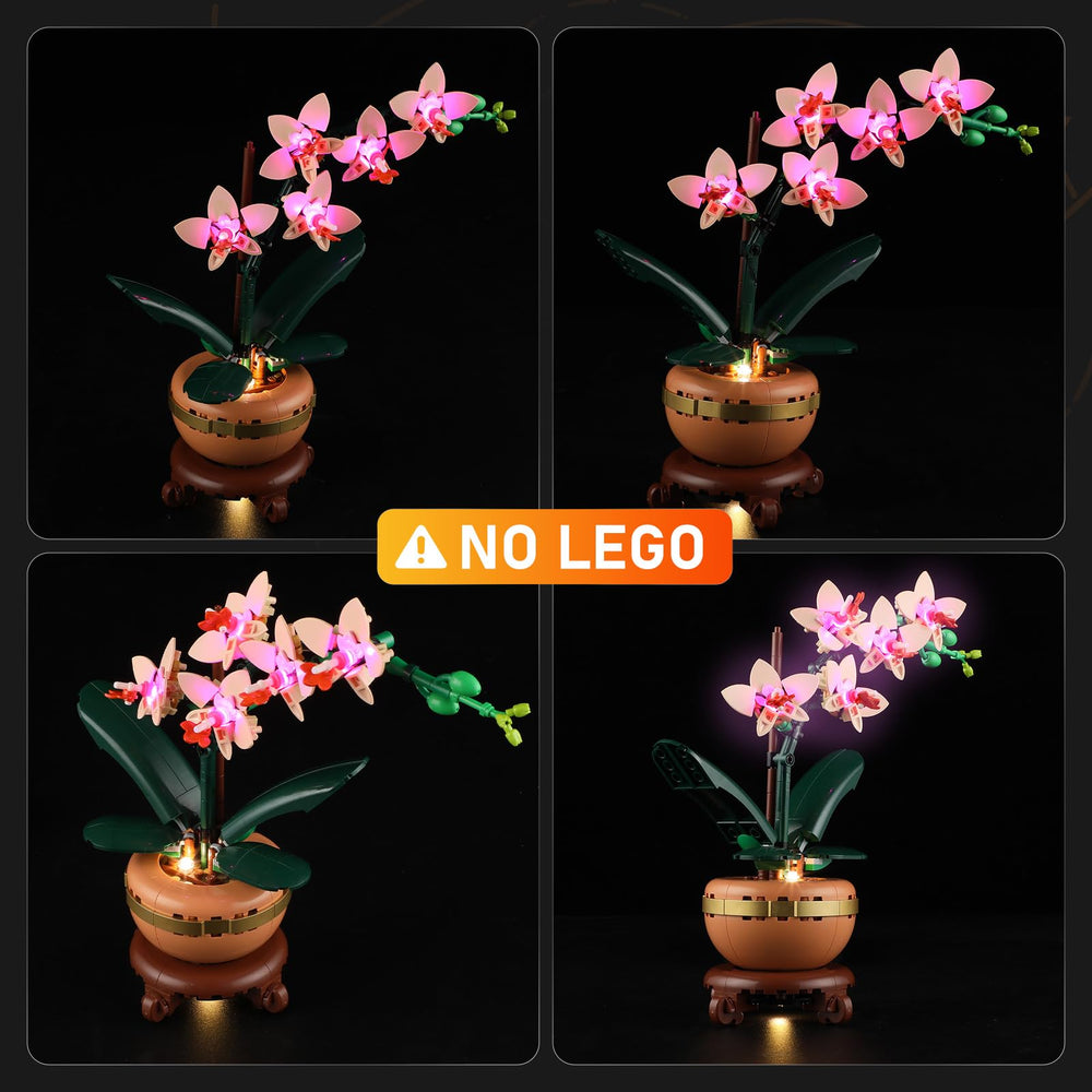 LIGHTAILING packaging for Lego 10343 Mini Orchid kit adds gifting appeal.