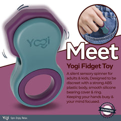 LIGHTBULB IDEAS Yogi Fidget Toy five rings support discreet, comfortable fidgeting anywhere.