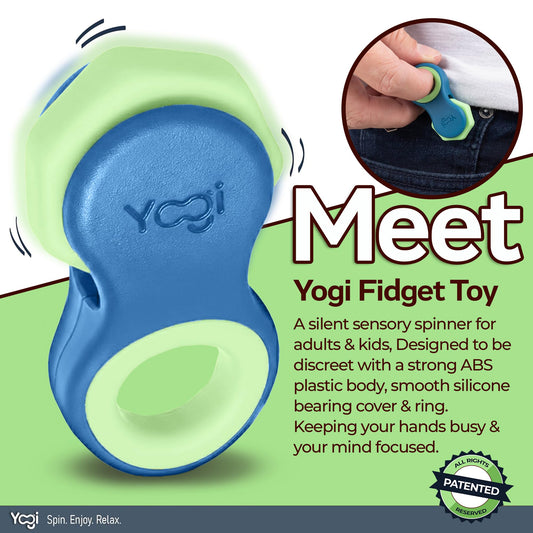 Lightbulb Ideas Yogi Fidget Toy showing five rings for comfortable fit