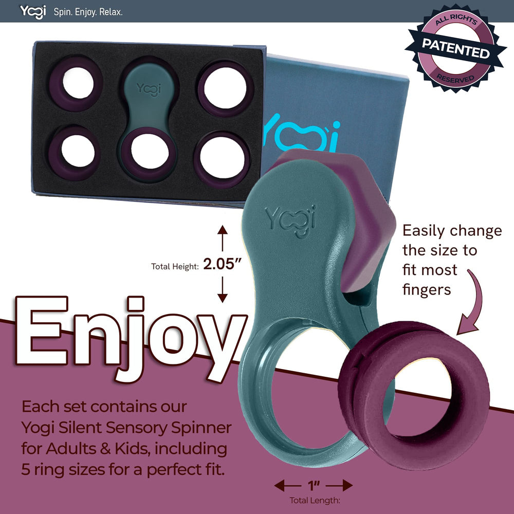 LIGHTBULB IDEAS Yogi Fidget Toy travel-compact design for on-the-go focus.