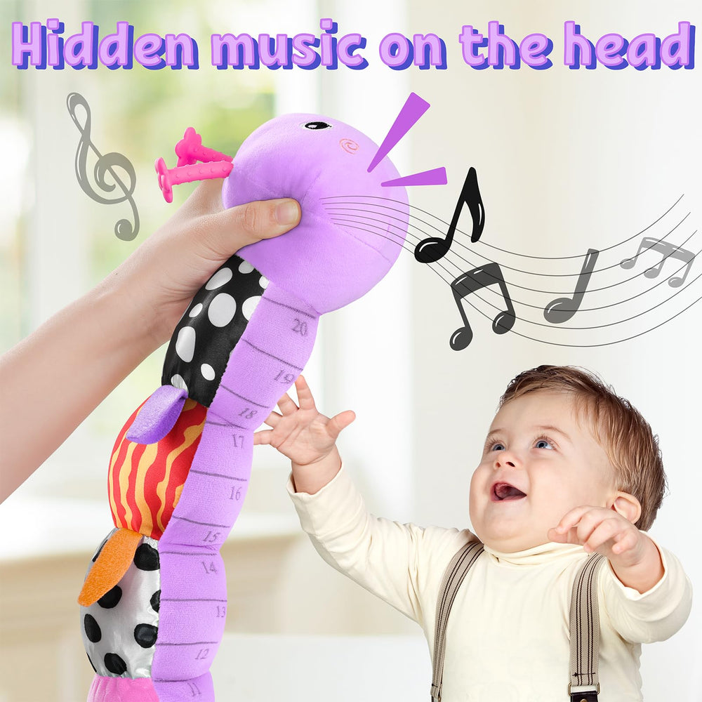 LIGHTDESIRE Caterpillar crinkle-rattle textures invite sensory exploration.