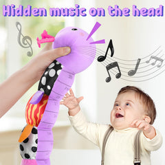 LIGHTDESIRE Caterpillar crinkle-rattle textures invite sensory exploration.