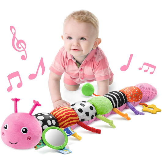 LIGHTDESIRE musical caterpillar head with melody for calm infant play.