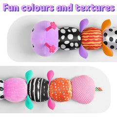 LIGHTDESIRE Caterpillar soft-plush surface delivers safe cuddles.