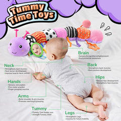 LIGHTDESIRE caterpillar belly ruler shows growth milestones during play