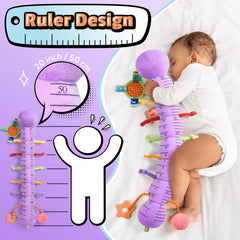 LIGHTDESIRE teething-friendly plush toy soothes gums during tummy time