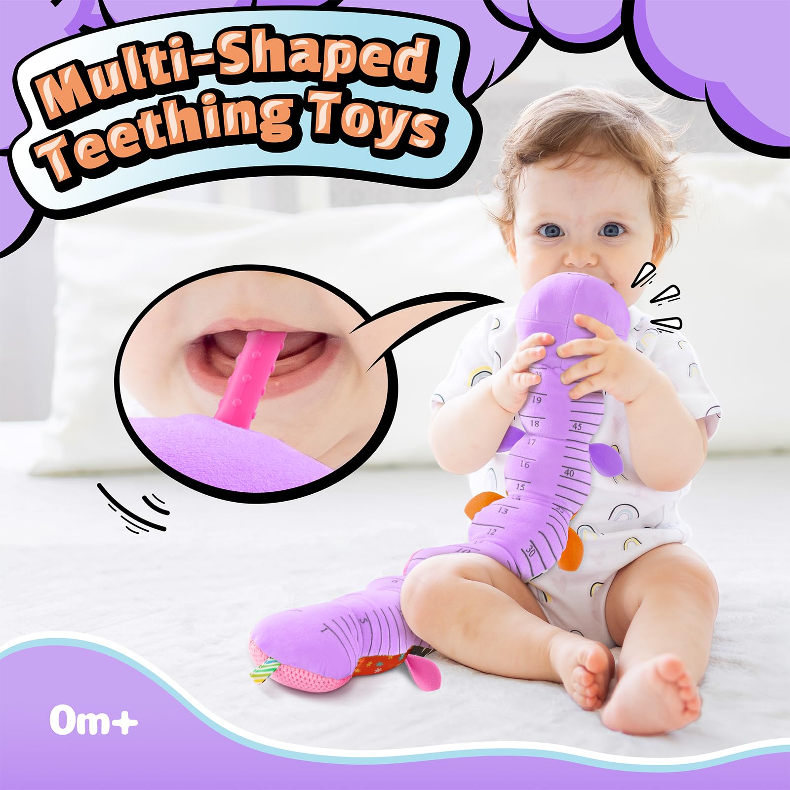 LIGHTDESIRE caterpillar used during tummy time to encourage play and development.