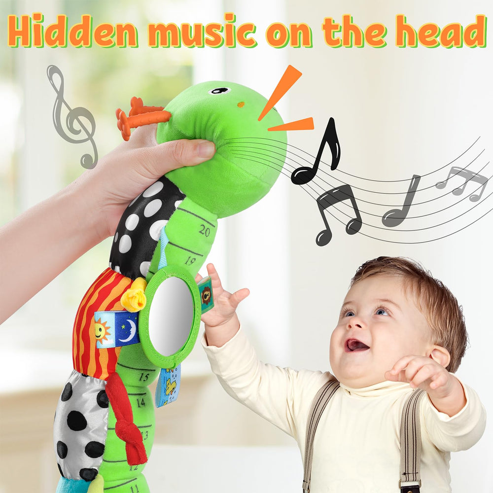 LIGHTDESIRE caterpillar crinkle-textures stimulate tactile exploration during play