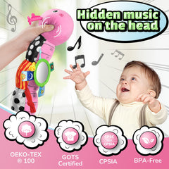LightDESIRE caterpillar pull-string encourages fine motor play and cause-and-effect awareness.