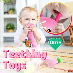 LIGHTDESIRE Caterpillar 20-inch tummy-time ruler helps track growth milestones.