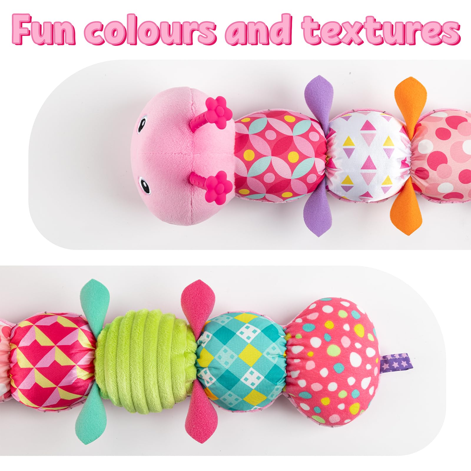 LightDESIRE musical caterpillar, ideal newborn gift for discovery and calm moments.