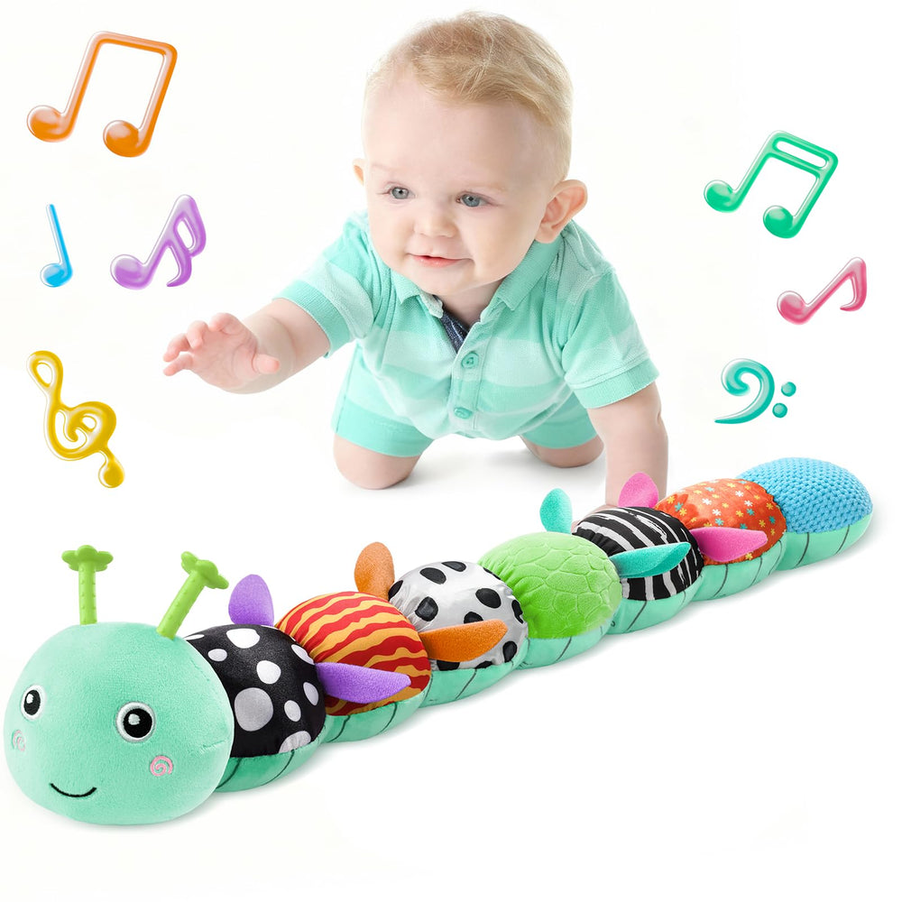 LIGHTDESIRE musical caterpillar head for soothing tummy-time melodies