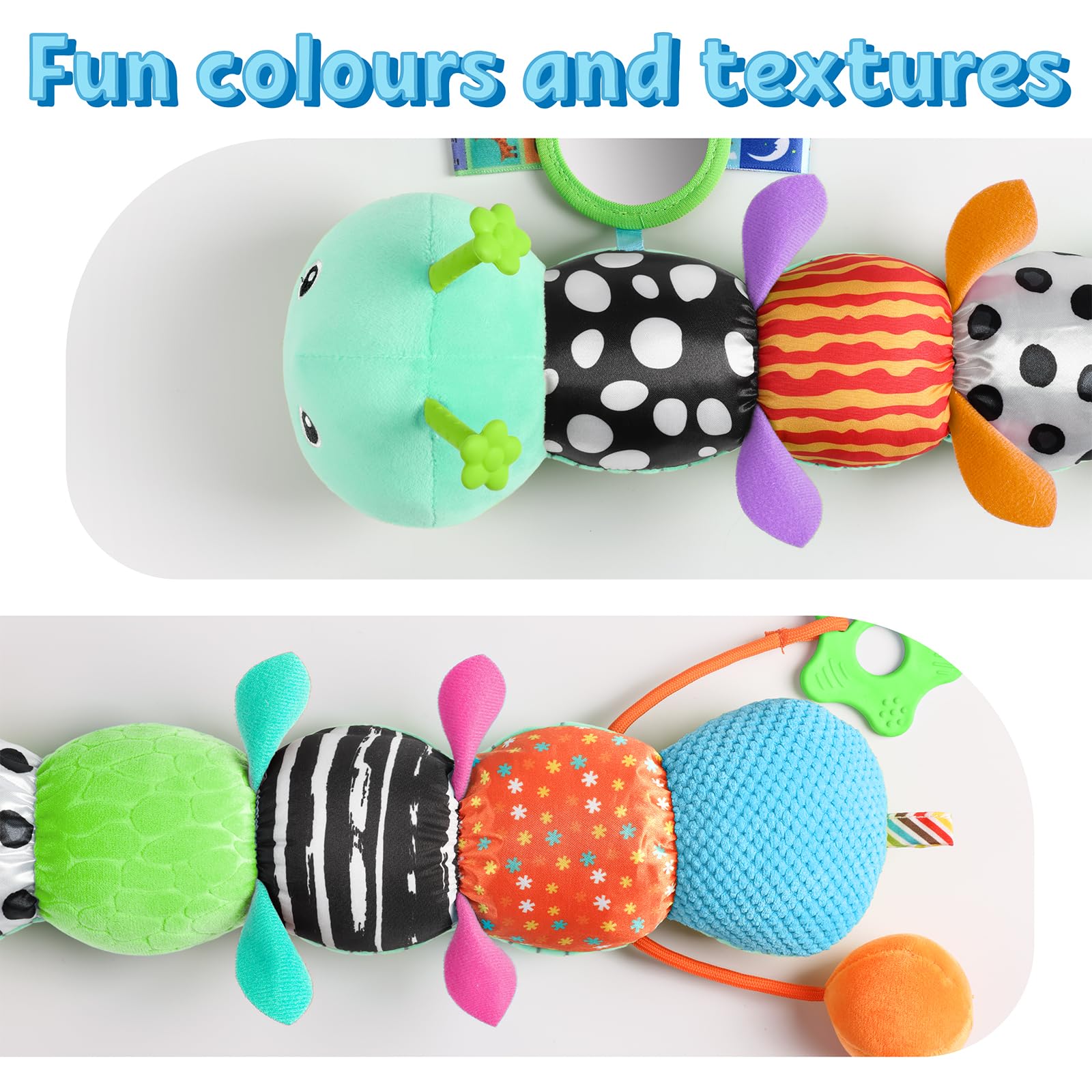 LIGHTDESIRE 20-inch tummy-time ruler helps track growth during playtime.