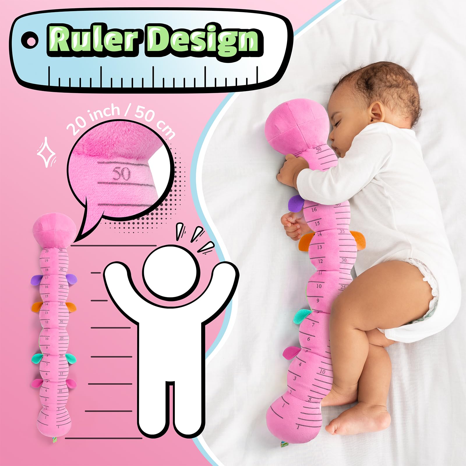 LIGHTDESIRE Teething-friendly sensory toy soothes gums and entertains little ones.