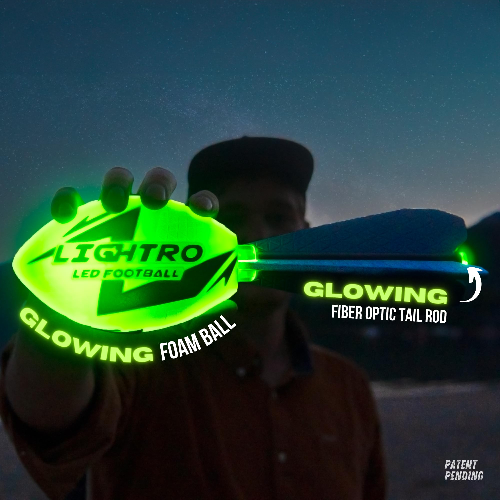 LIGHTRO tail glow with fiber-optic back glow for easier tracking