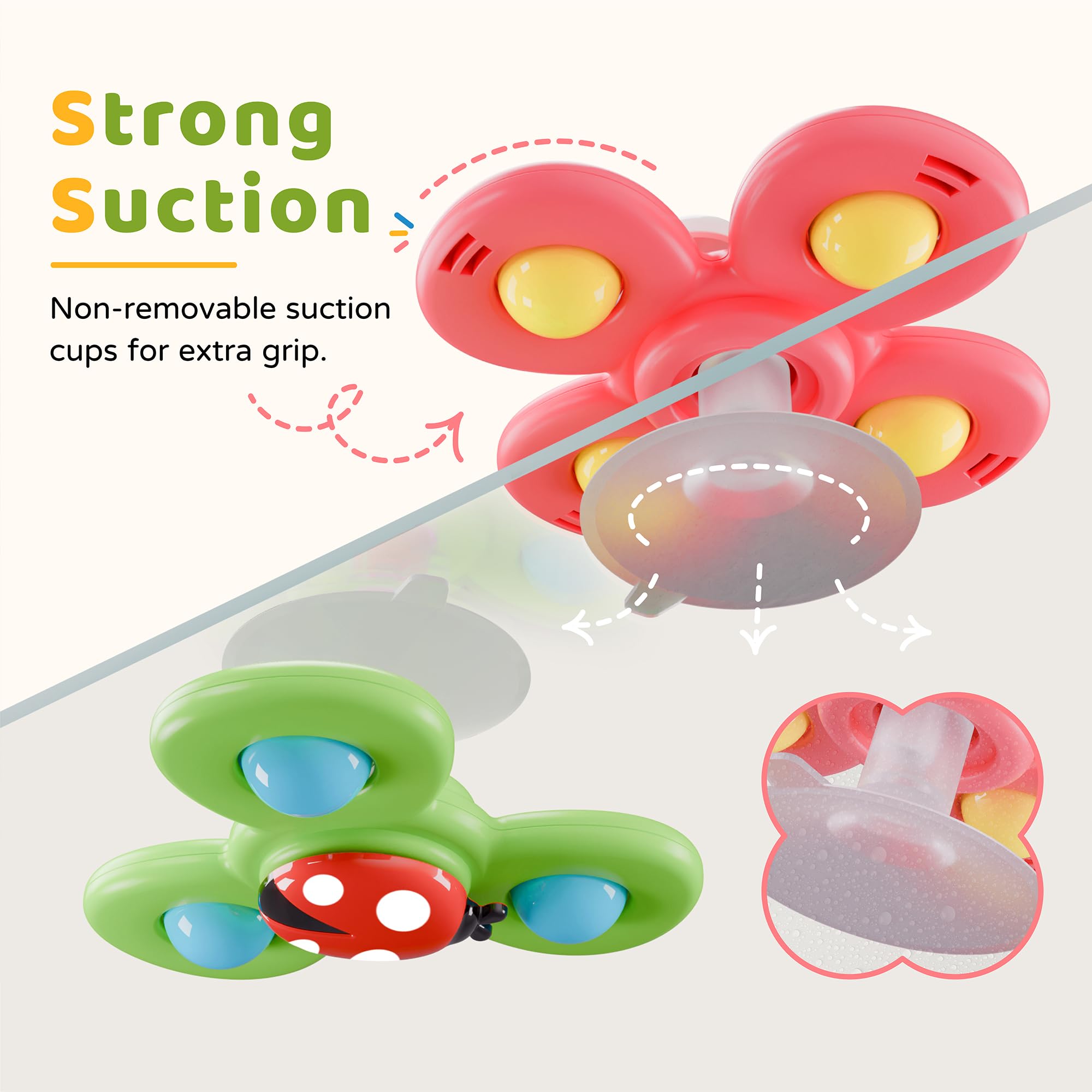 LiKee close-up of rotating mechanism and flower details highlighting smooth motion benefit