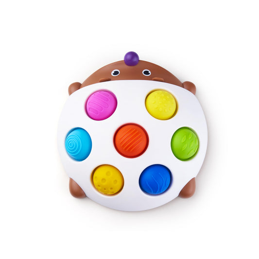 LiKee fidget popper toy in hand offers portable sensory play for toddlers.