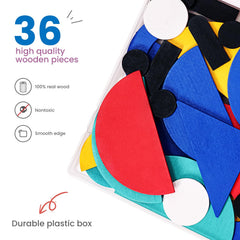 LiKee pattern cards display aiding color and shape recognition during play