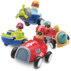LiKee airplane toy car front view for imaginative travel play and language learning