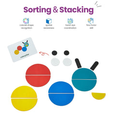 LiKee wooden blocks layout showing smooth, natural finish for safe play