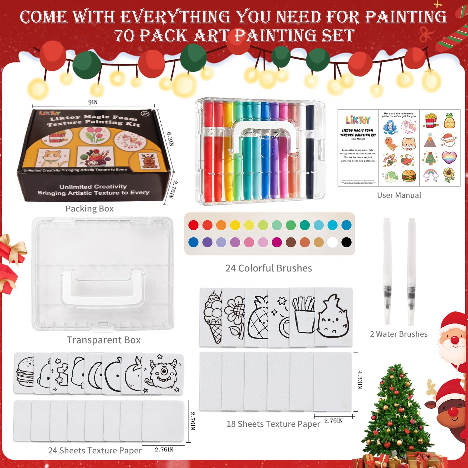 Liktoy foam texture paper collection shows unique patterns for double-sided art.