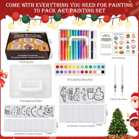 Liktoy foam texture paper collection shows unique patterns for double-sided art.