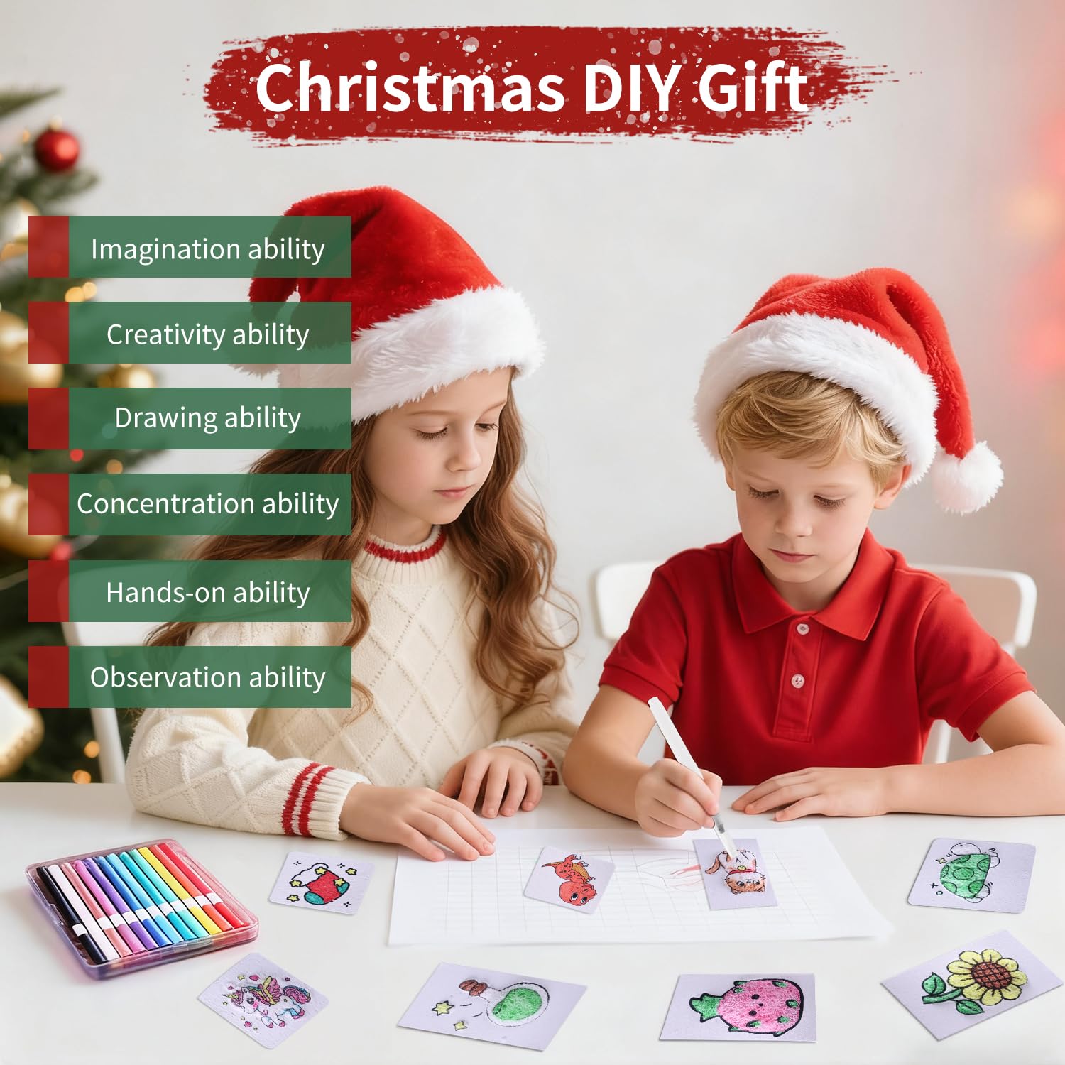 Liktoy water brushes in use enabling easy 3D effects on textured paper.