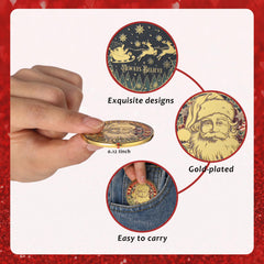Liliaafar Santa coin features a detailed 3D relief design with festive depth.