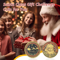 Liliaafar Santa coin can be used as a tree ornament for holiday decor.