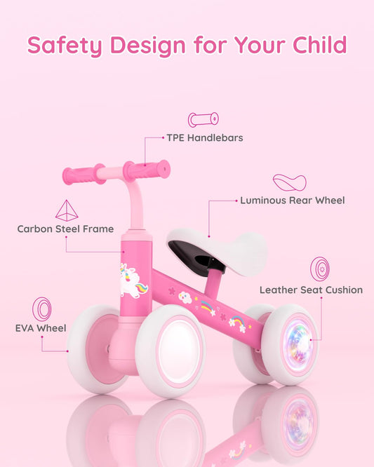 Lilian&Gema pedal-less balance bike aids toddler balance development