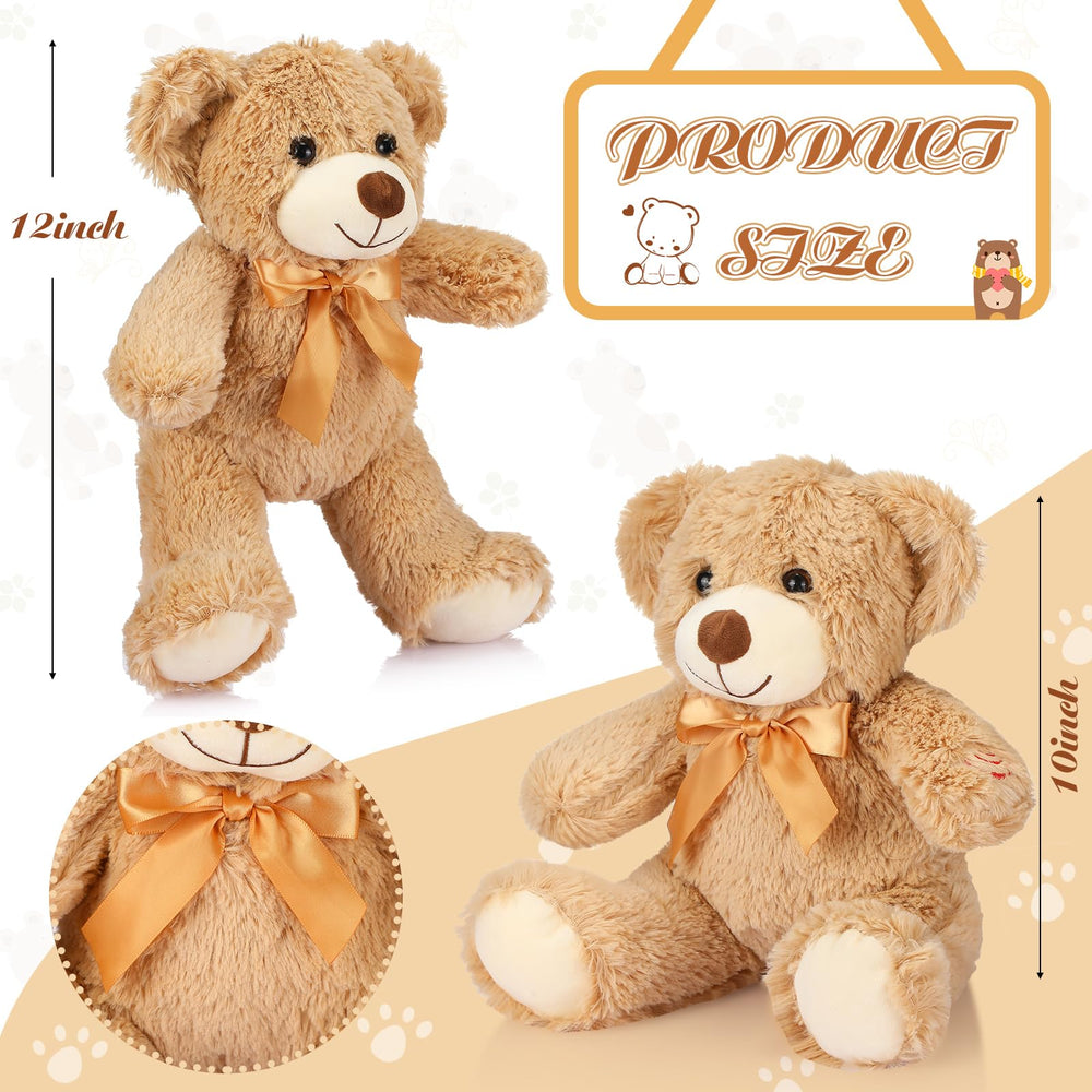 Liliful bear front arm recorder button highlights easy 30-second voice messages.