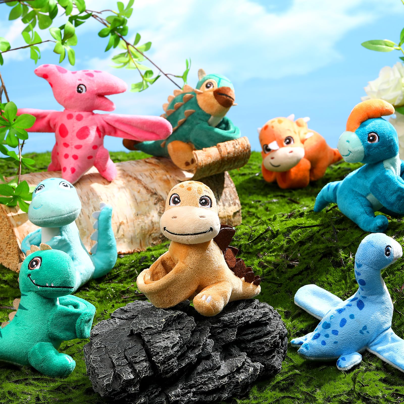 Liliful colorful dinosaur slap bracelets ideal for classroom rewards and fun