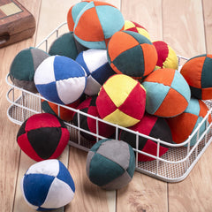 Liliful footbag showing 2.56-inch size for portable play